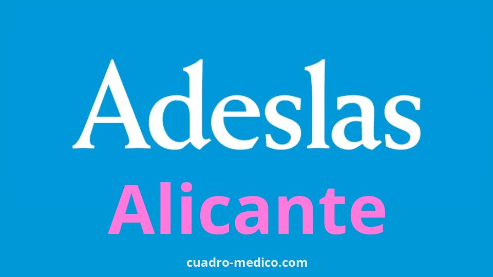 Cuadro Médico Adeslas Alicante