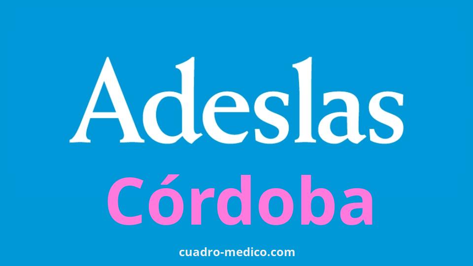 Cuadro Médico Adeslas Córdoba