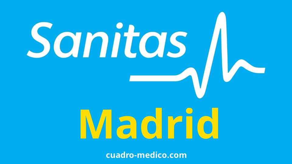 Cuadro Médico Sanitas Madrid